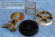 Components for the Poppet Valve from the triple expansion steam engine at Old River Station, GCWW