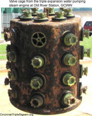One of 7 Poppet Valve Cages from the triple expansion steam engines at Old River Station, GCWW